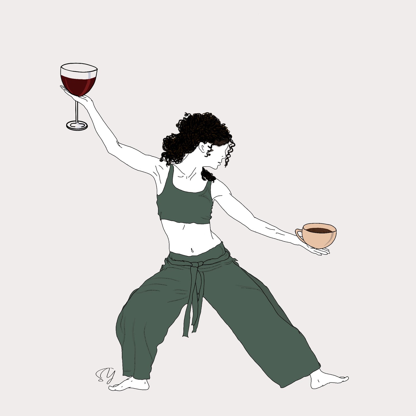 Coffee and wine